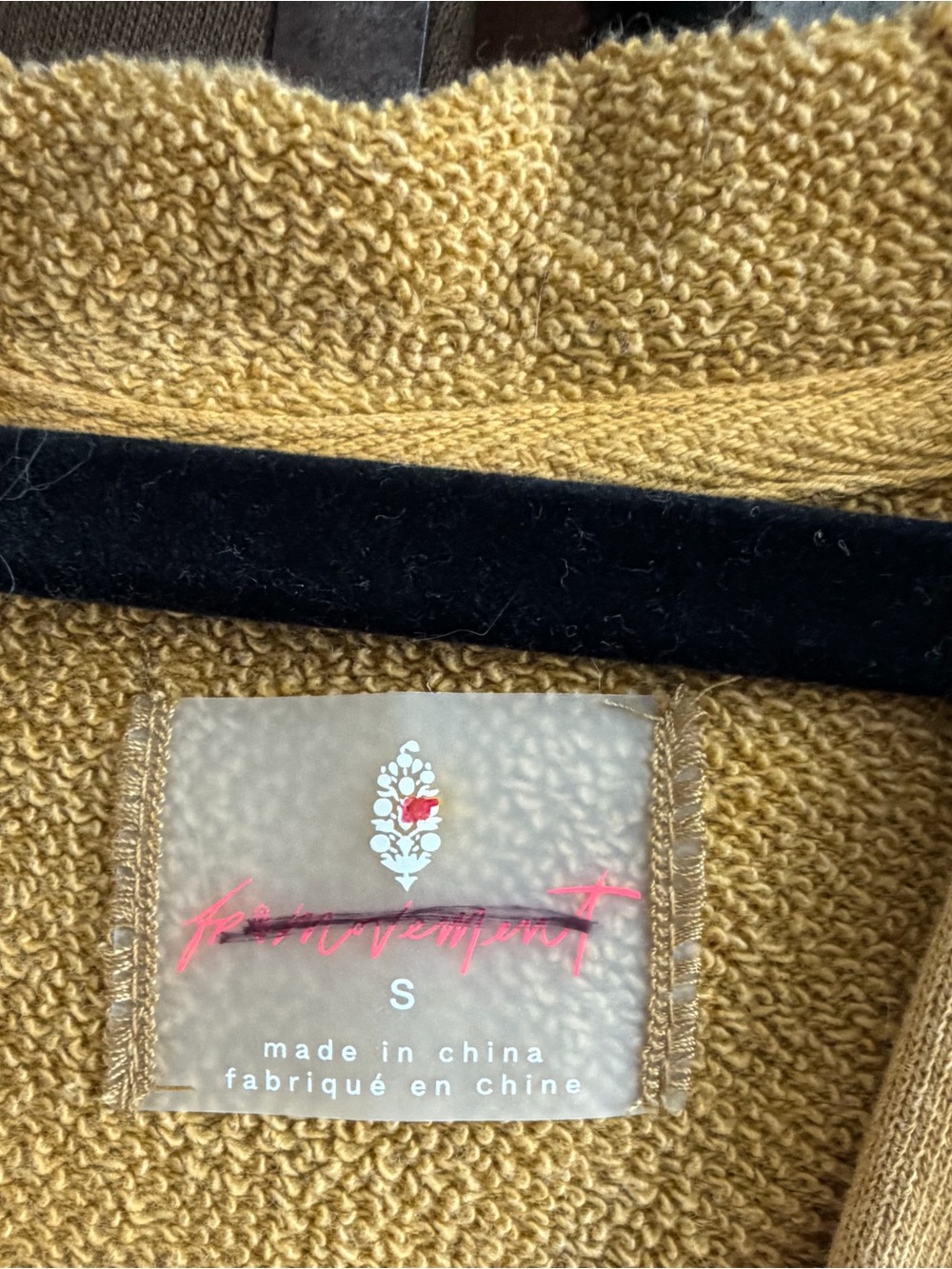 Free people spur of the moment Mustard Hooded sweatshirt - Picture 3 of 7
